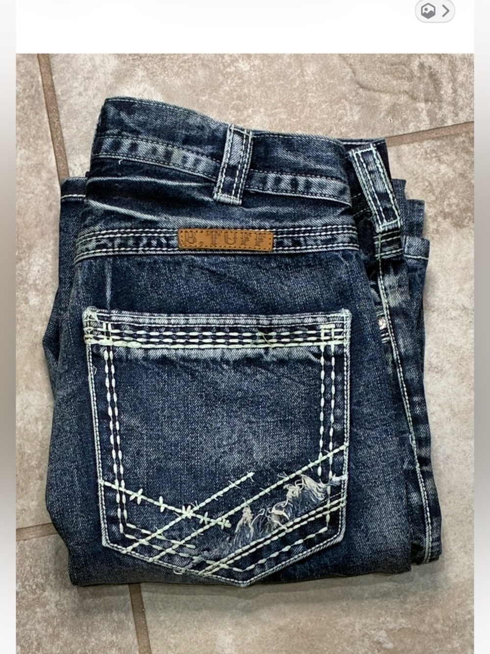 B. Tuff Torque Bootcut Jeans Mens 31x34 Medium Wash Western Cowboy Like New - Picture 13 of 13